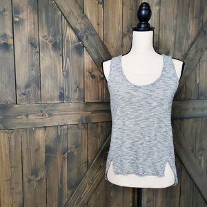 Madewell Grey Striped Tank Top